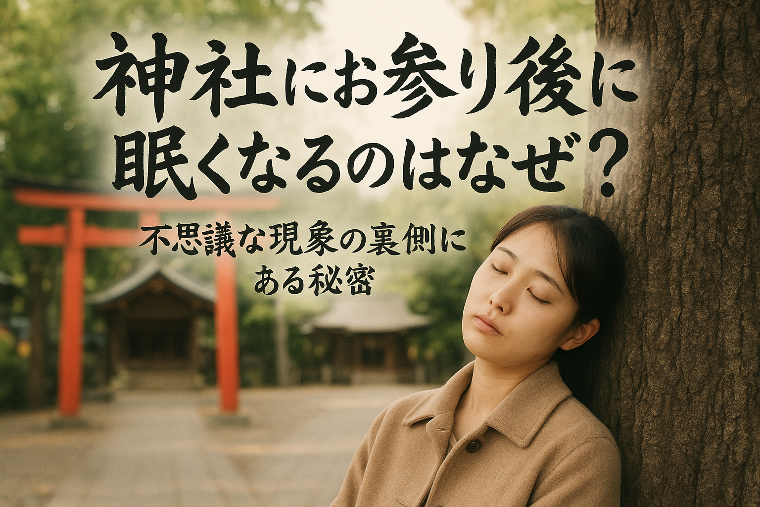 神社にお参り後に眠くなるのはなぜ？ 不思議な現象の裏側にある秘密とは