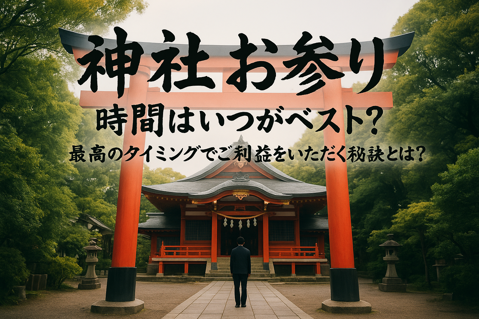 神社 お参り 時間はいつがベスト？最高のタイミングでご利益をいただく秘訣とは？