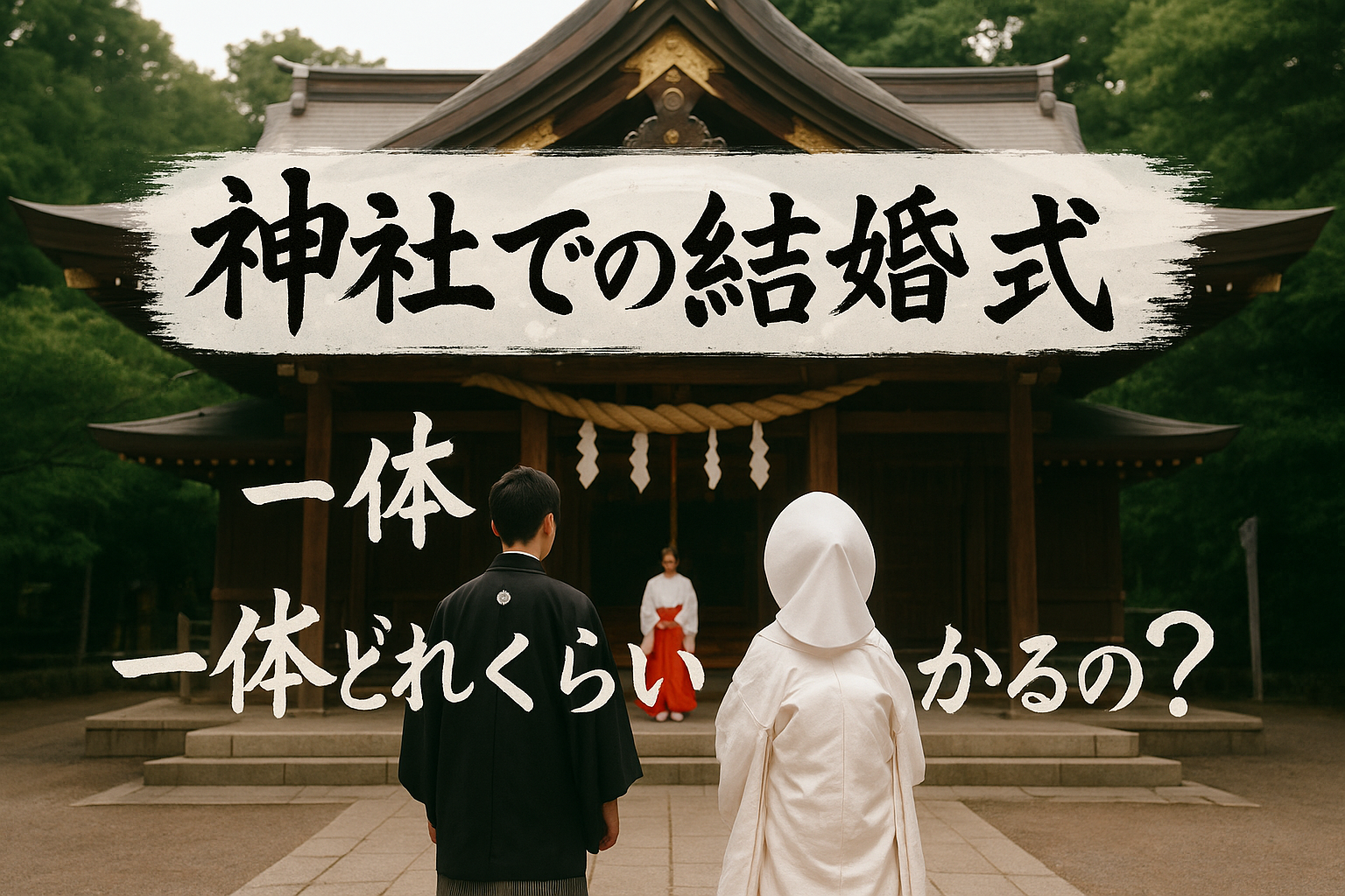 神社での結婚式費用は一体どれくらいかかるの？