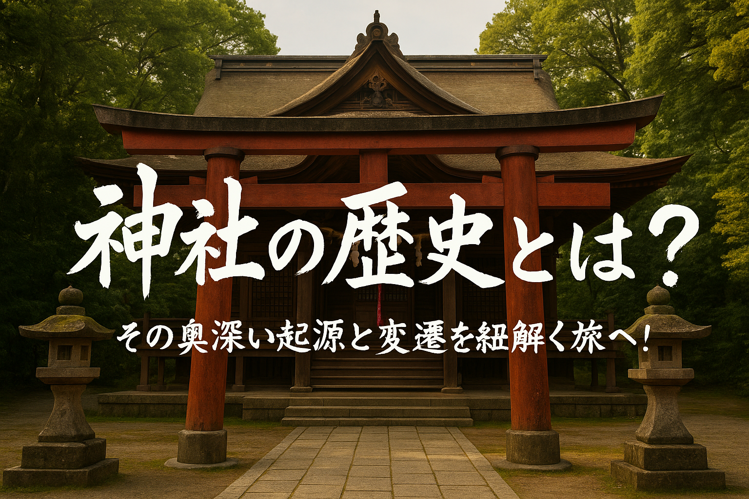 神社の歴史とは？その奥深い起源と変遷を紐解く旅へ！