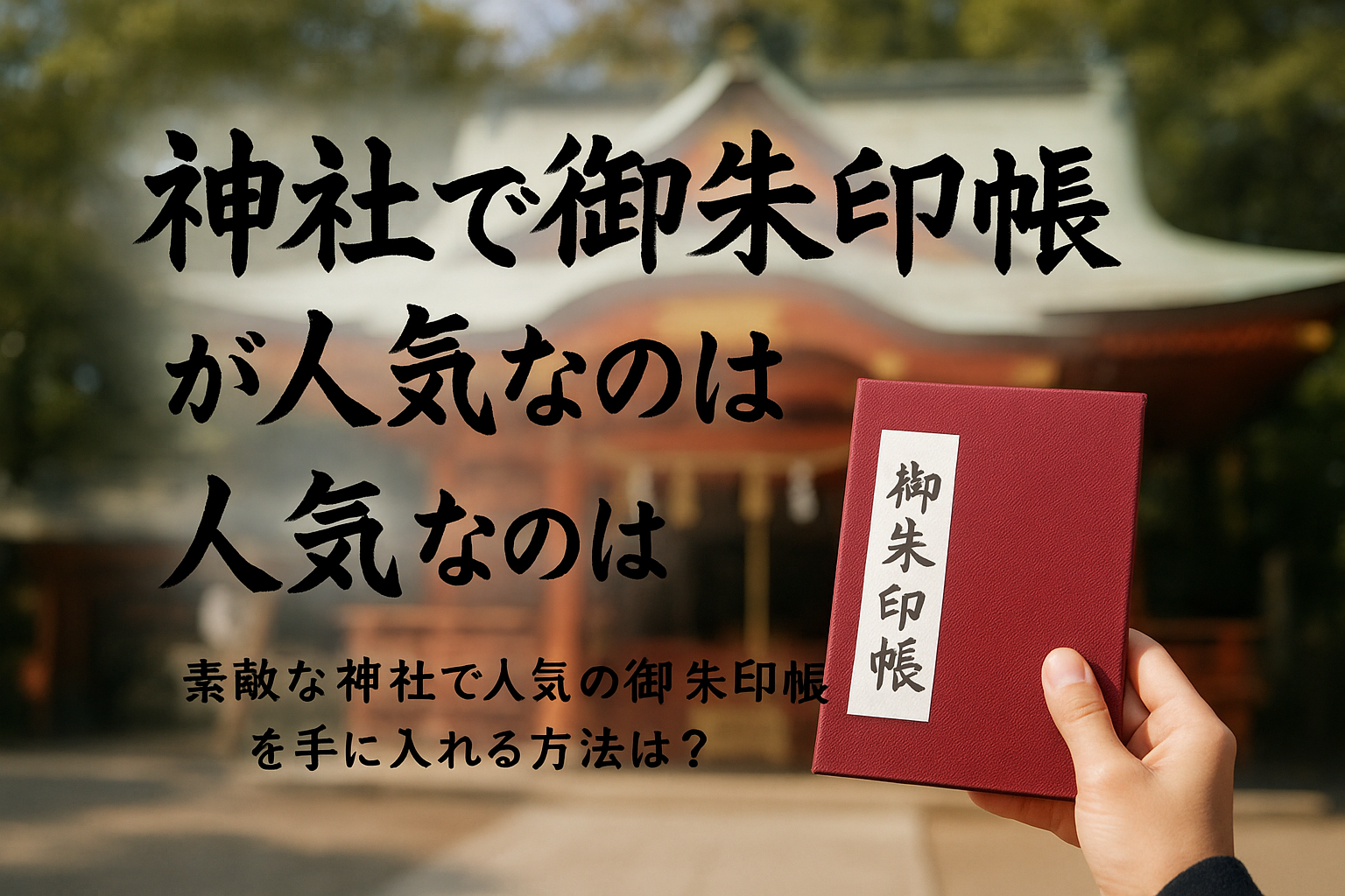 神社で御朱印帳が人気なのはなぜ？素敵な神社で人気の御朱印帳を手に入れる方法は？