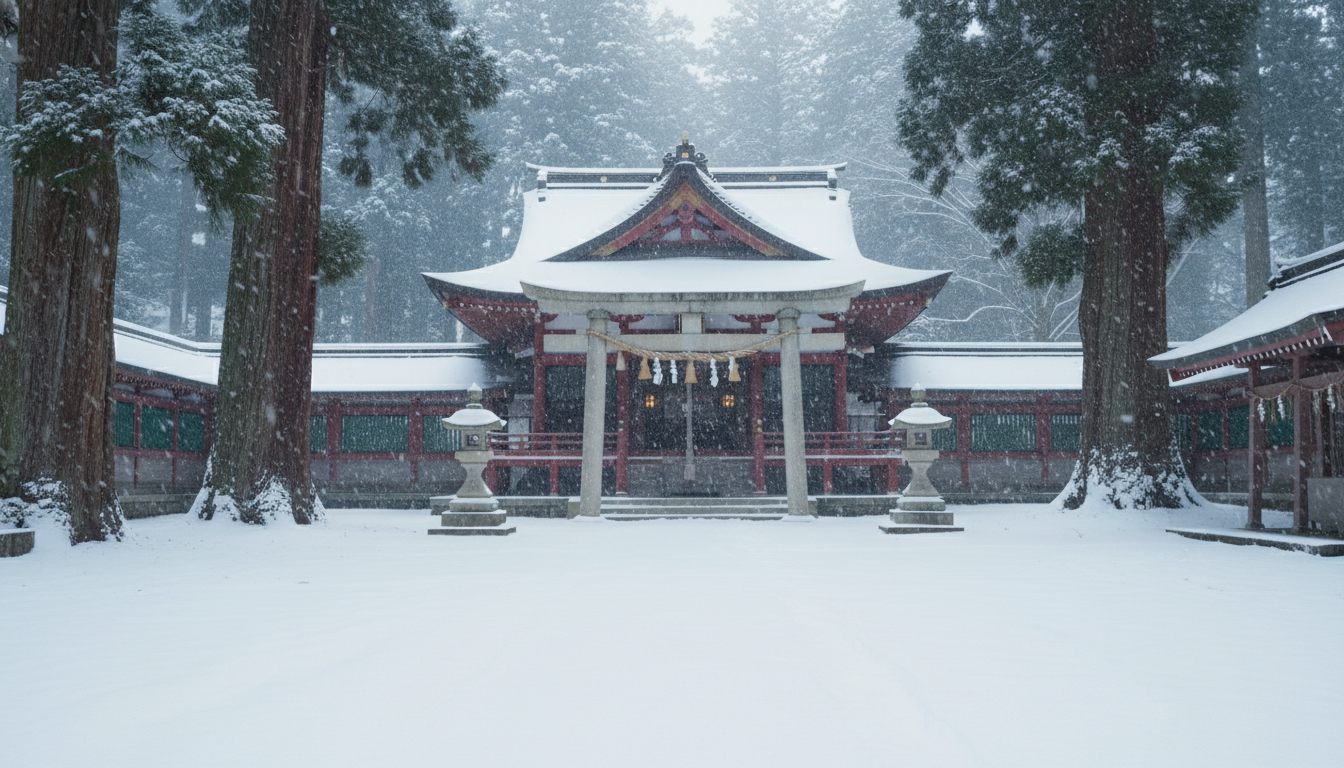 神社で雪が降るのは神様からの歓迎サイン？その驚きのスピリチュアルな意味とは？