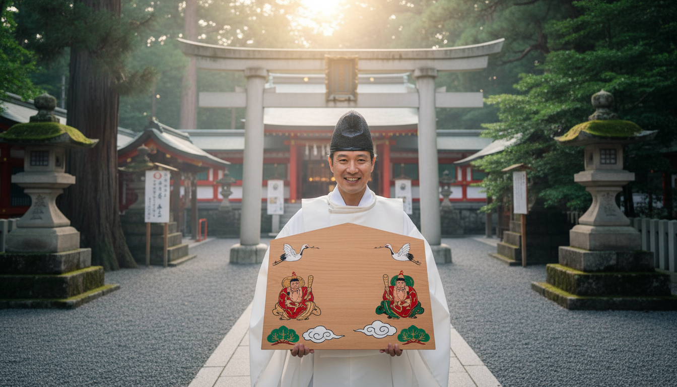 神社で歓迎サインとして神主さんに会うのは良い兆し？神様とのご縁があるのか？