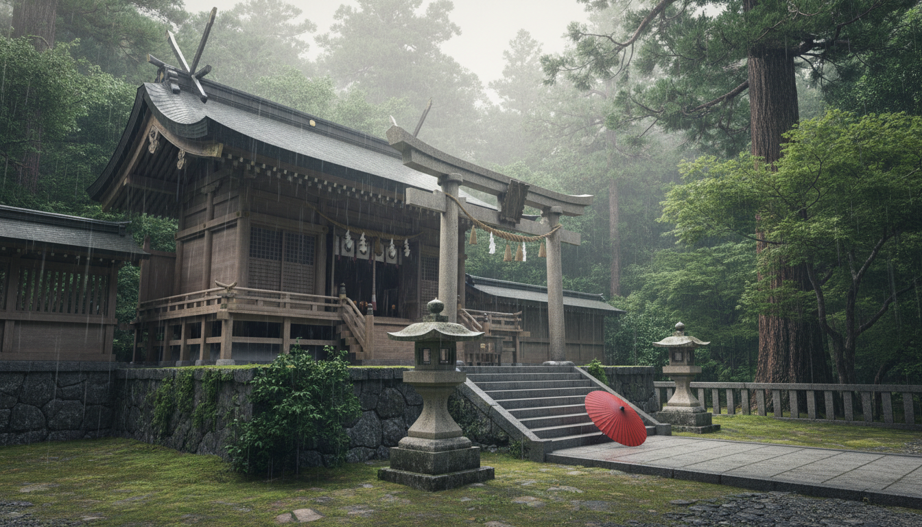 神社で雨が降るのは歓迎サイン？そのスピリチュアルな意味とは？