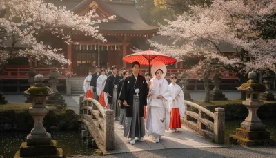 神社での花嫁行列にはどんなスピリチュアルな意味がある？幸運を呼ぶと言われる理由とは？