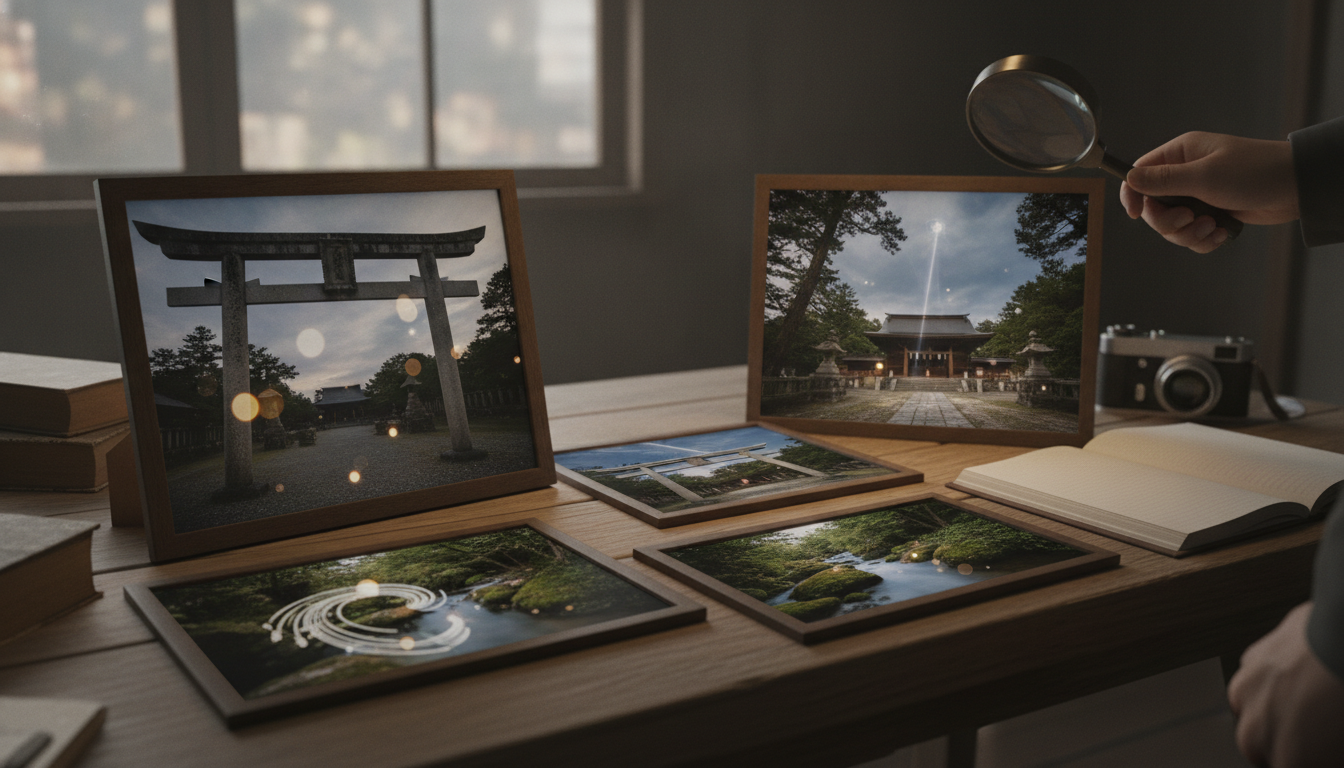 神社で不思議な現象が写る写真の実例とは?不思議な光が写り込むのはなぜなのか?