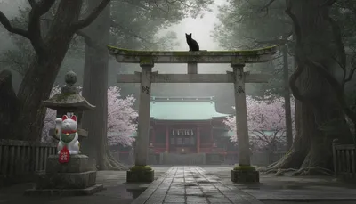 神社で黒猫に出会うのは幸運の予兆？招き猫とどっちが運気アップに繋がるか教えます！