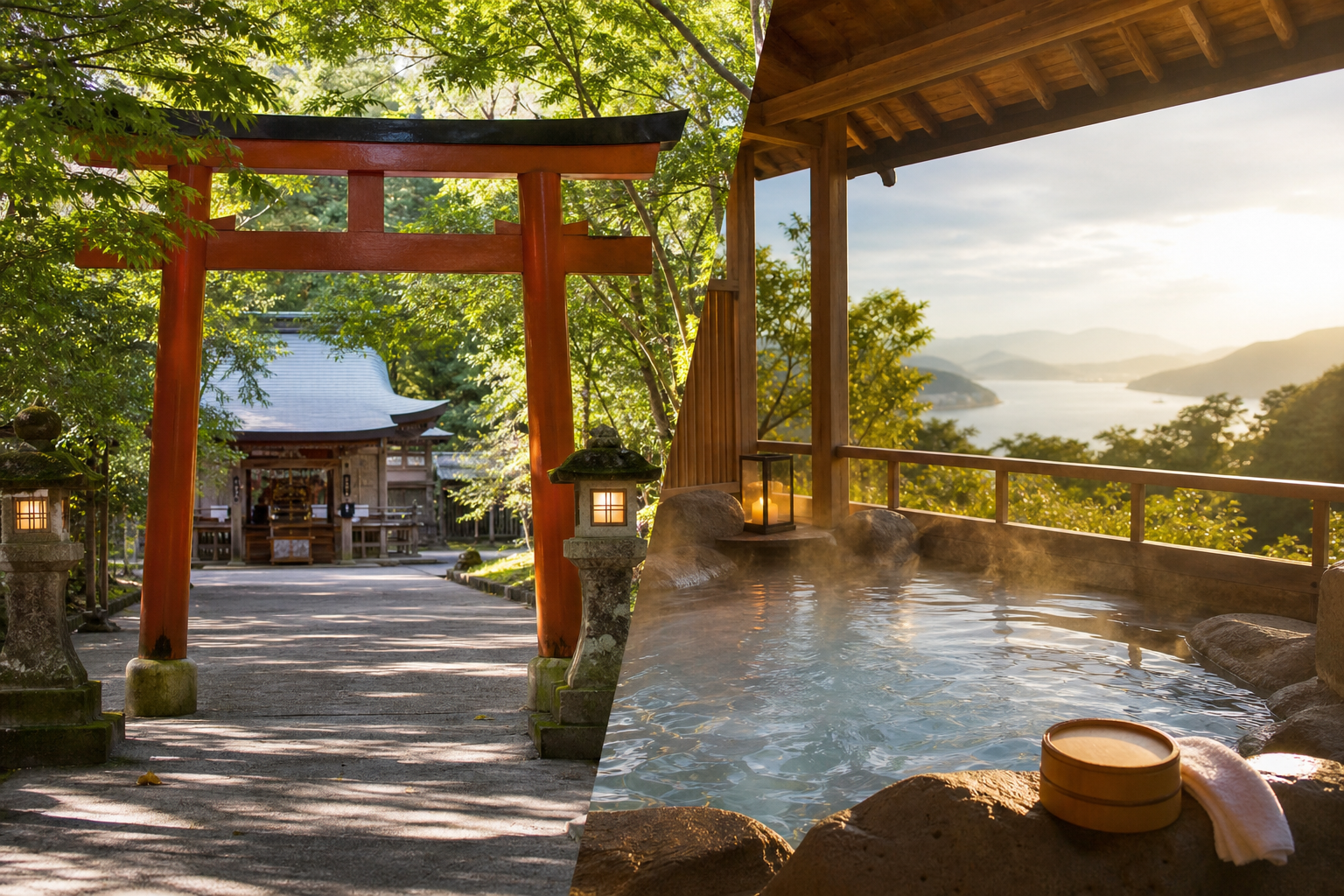 神社参拝+温泉旅行で心をリフレッシュ!おすすめの旅先と楽しみ方!