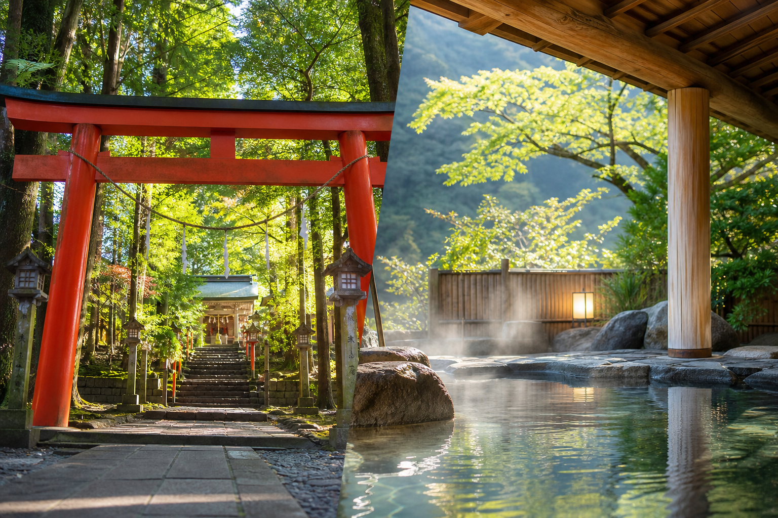 開運を願うなら神社+温泉へ!参拝と温泉を楽しむ1泊2日の旅!