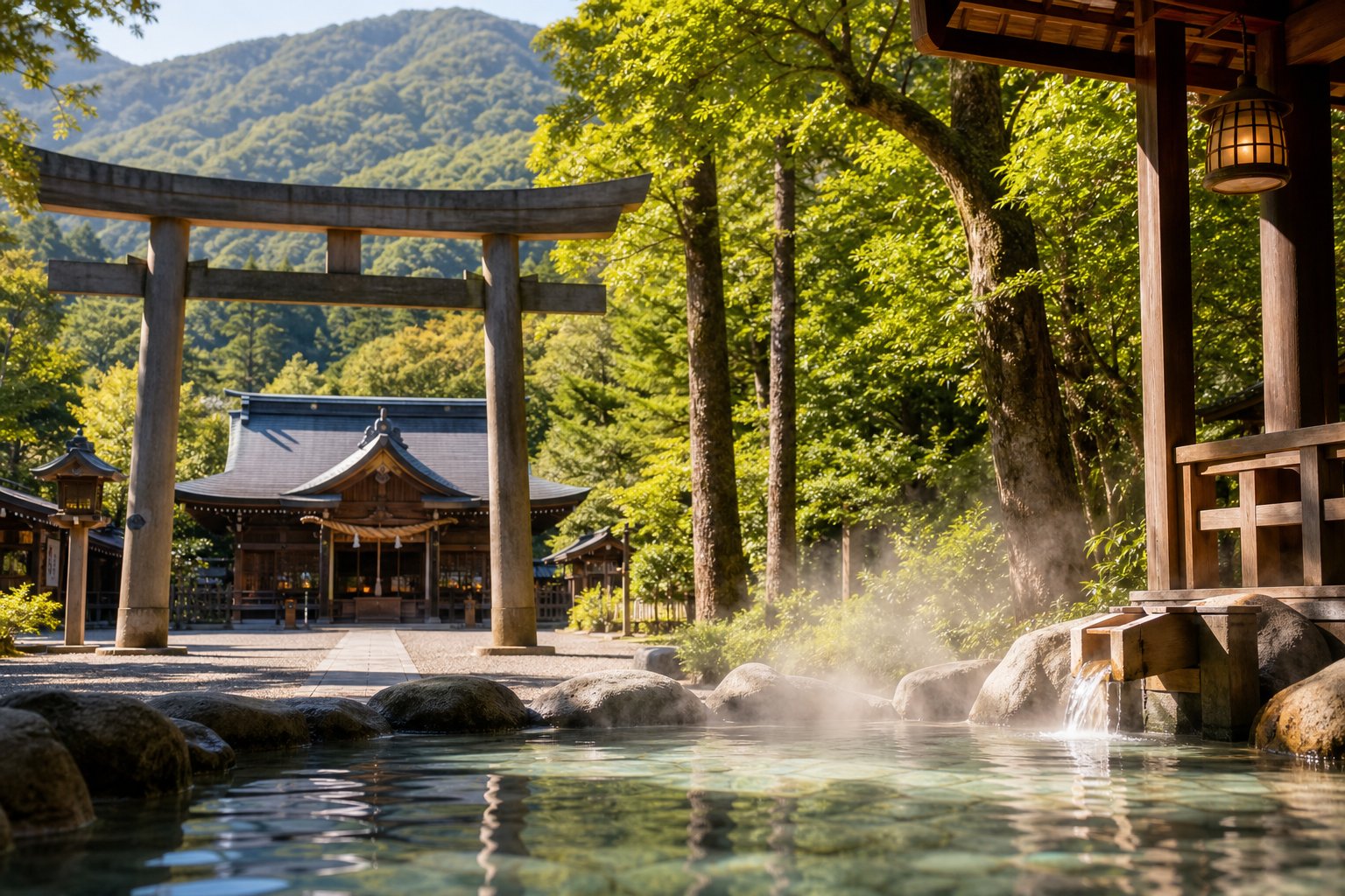神社巡りと温泉を一緒に楽しみたい!おすすめの開運旅行プラン!