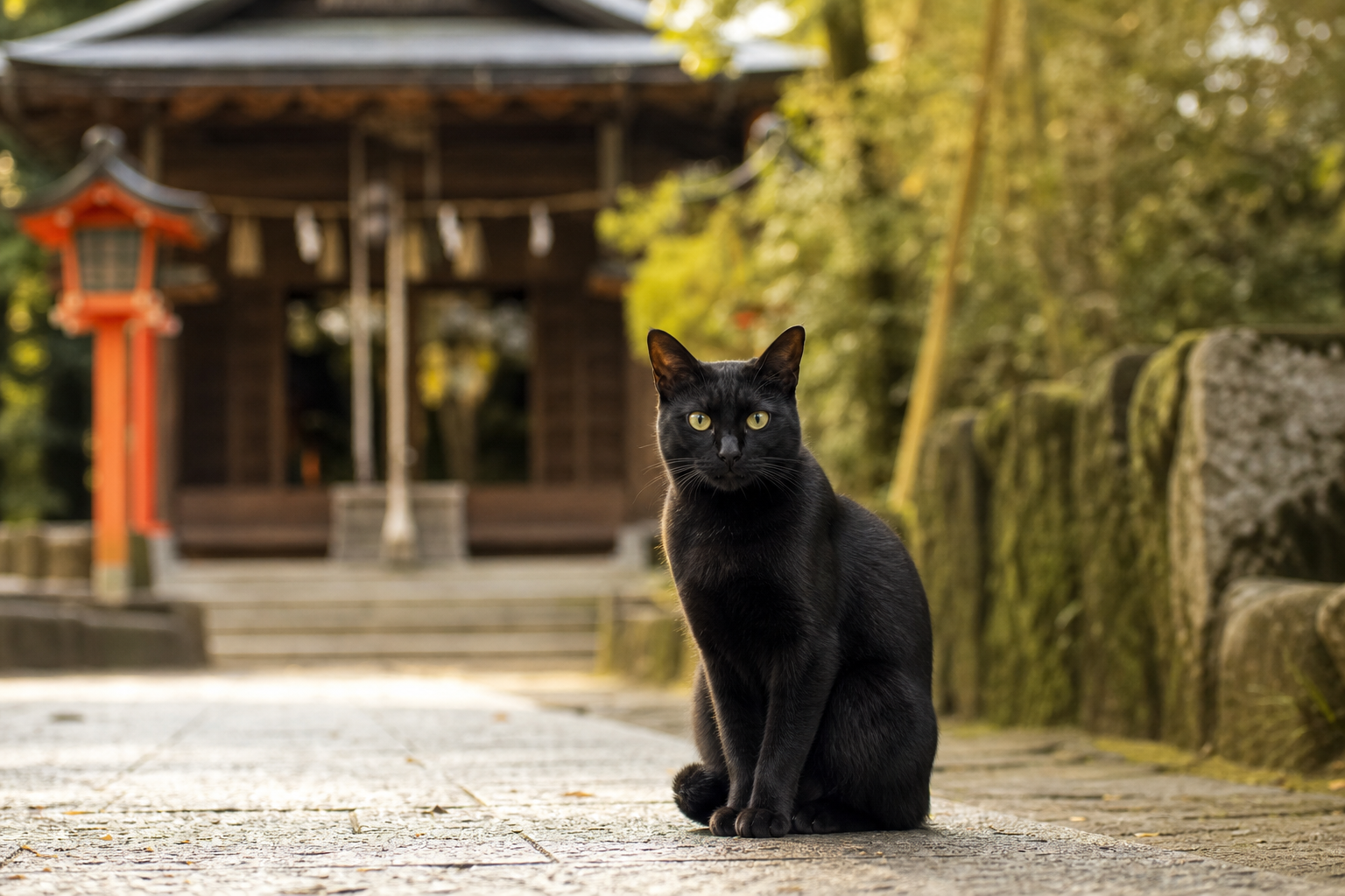神社で黒猫に遭遇したり、自宅に現れた時の意味やおすすめの開運グッズとは?