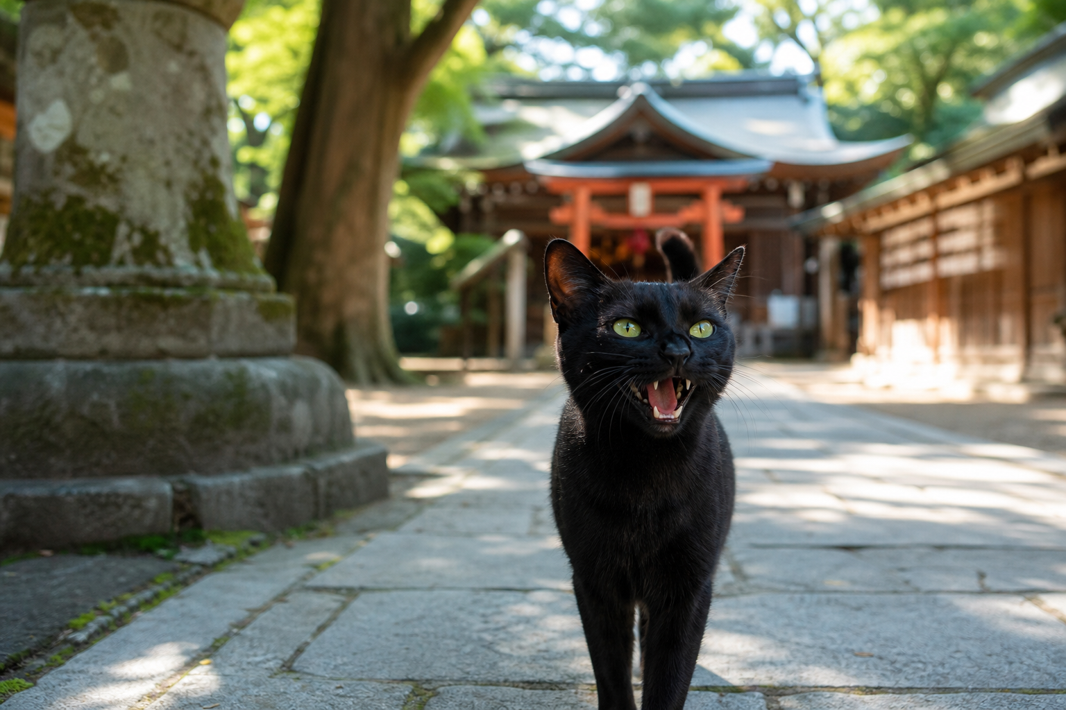 神社で黒猫が鳴く意味とは?神社で黒猫が鳴く意味を徹底解説!