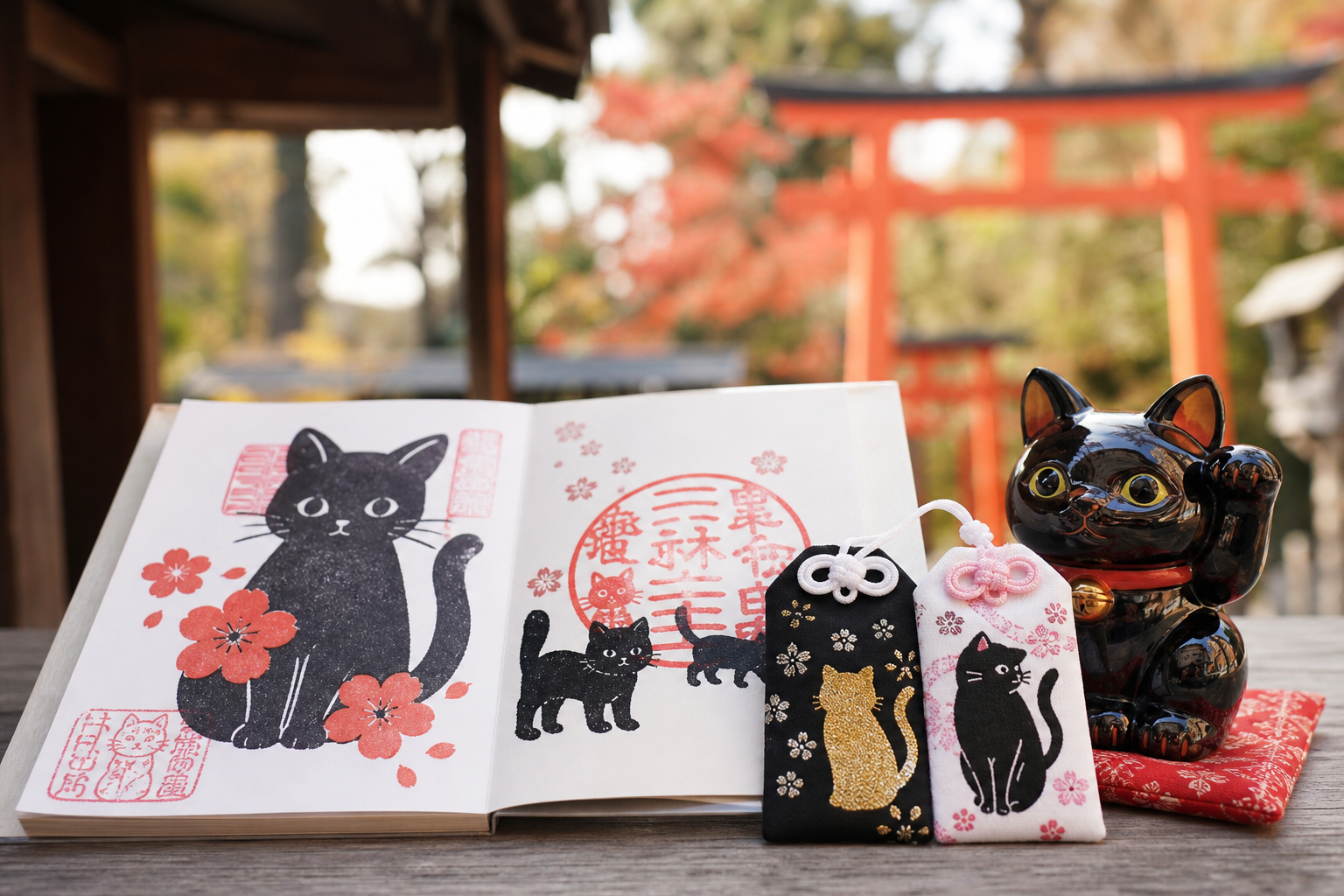 京都で黒猫の神社やお寺を巡りたい!可愛い御朱印やお守りはどこでいただける?